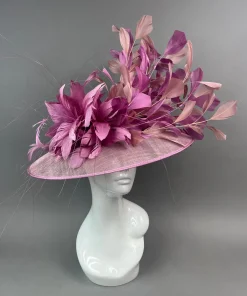 THG7497 - Blush & Mauve Pink Hatinator*The Hat Girls Fashion