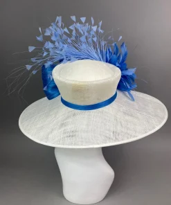 THG7438 - Cobalt Blue & Ivory Hat*The Hat Girls Outlet