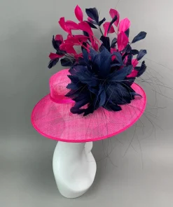 THG7469 - Fuchsia & Navy Blue Hatinator*The Hat Girls Online