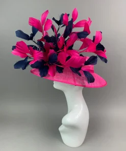 THG7469 - Fuchsia & Navy Blue Hatinator*The Hat Girls Online