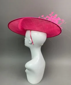 THG7440 - Highlighter Pink Fascinator*The Hat Girls Online