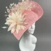 THG7441 - Ivory & Pink Fascinator*The Hat Girls Sale