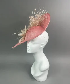 THG7441 - Ivory & Pink Fascinator*The Hat Girls Sale