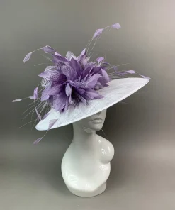 THG7471 - Lilac & Off-White Hatinator*The Hat Girls Online