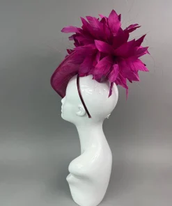 THG7481 - Magenta Fascinator*The Hat Girls Discount