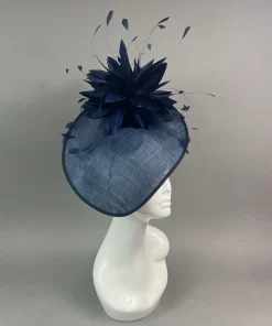 THG7489 - Navy Blue Fascinator*The Hat Girls Sale