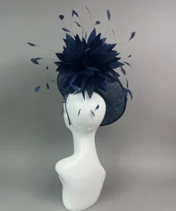 THG7489 - Navy Blue Fascinator*The Hat Girls Sale