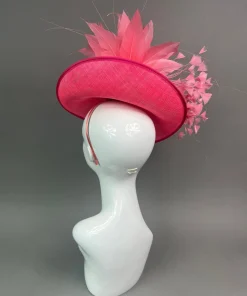 THG7487 - Neon Pink & Coral Fascinator*The Hat Girls Online
