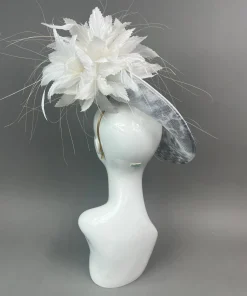 THG7498 - Silver & White*The Hat Girls Outlet