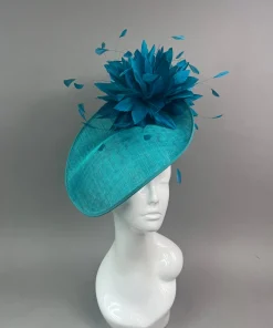 THG7488 - Teal/Turquoise Fascinator*The Hat Girls Outlet