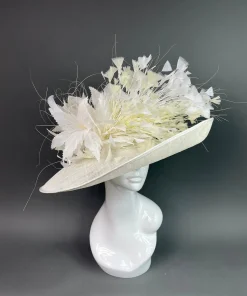 THG3927 - White & Ivory Hat*The Hat Girls Fashion