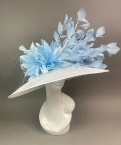 THG7401 Baby Blue & White Hat*The Hat Girls Best