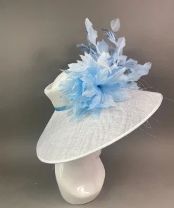 THG7401 Baby Blue & White Hat*The Hat Girls Best
